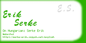 erik serke business card